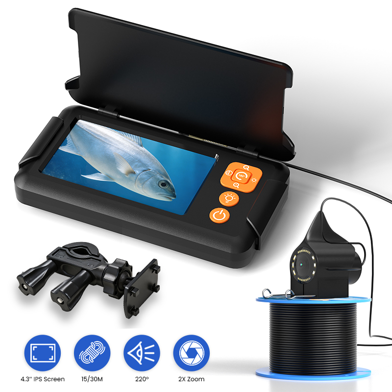 Fishing Camera - Kamera Pemancing Layar 4.3’’ Kabel 15M/30M