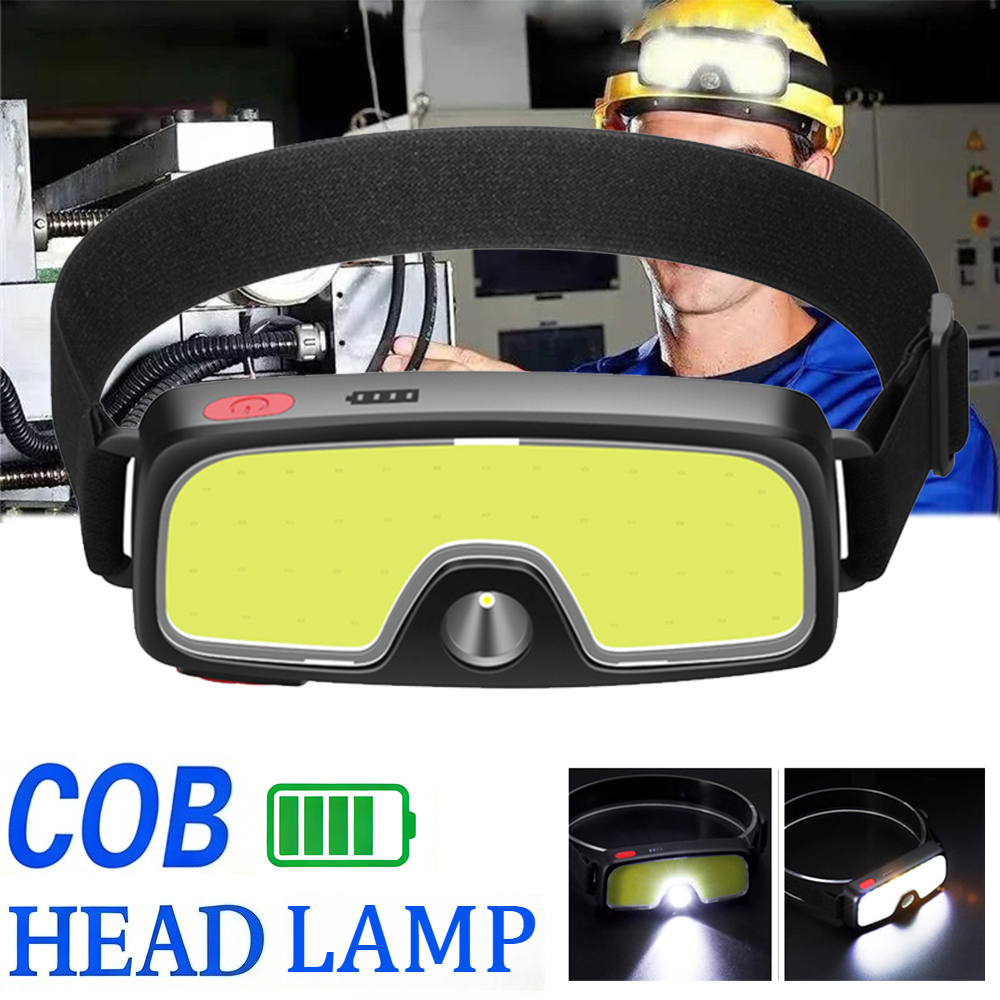 Fish Finder Battery - Lampu Depan COB Kuat Tipe-c/USB Senter